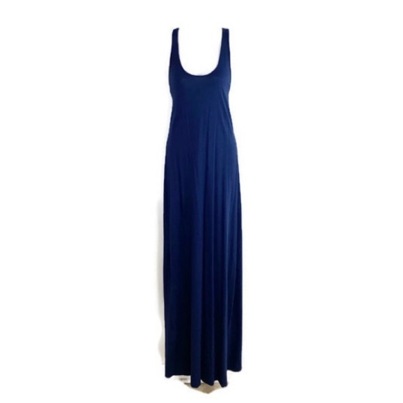 Michael Stars navy twist back maxi dress M - Picture 2 of 6
